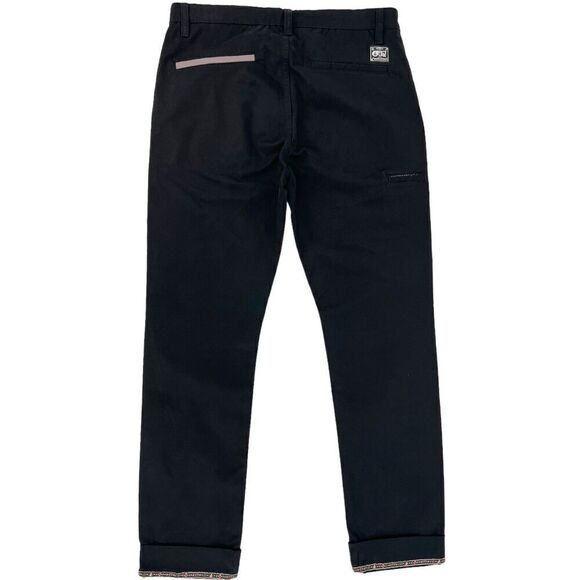 Picture Organic Clothing Men's Cuffed Chino Pants Black 32x30 - Picture 2 of 12
